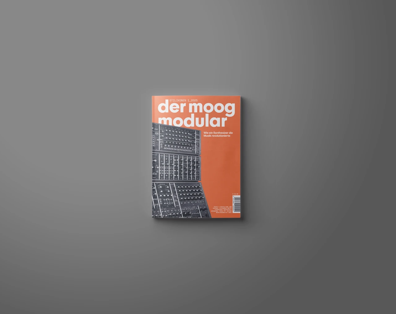 Magazin-Cover mit Titel „der moog modular“ und großformatiger Abbildung eines Synthesizers